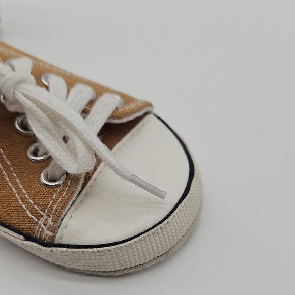 Baby Tan Canvas Sneakers - Picture 5 of 10